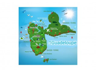 Location bâche Les iles de Guadeloupe pour décor à thème cubain, tropique, exotique, Paris Lyon Marseille