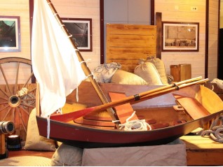 Barque et voile pour matériel pirates, thématique corsaires, Rouen, Evreux