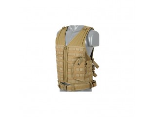 Gilet tactique et ceinture Tan Desert : ensemble performant pour conditions extrêmes, disponible avec livraison rapide